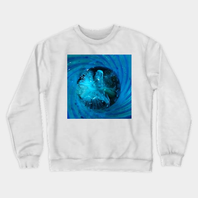 Abstract Blue Crewneck Sweatshirt by JadedAlice